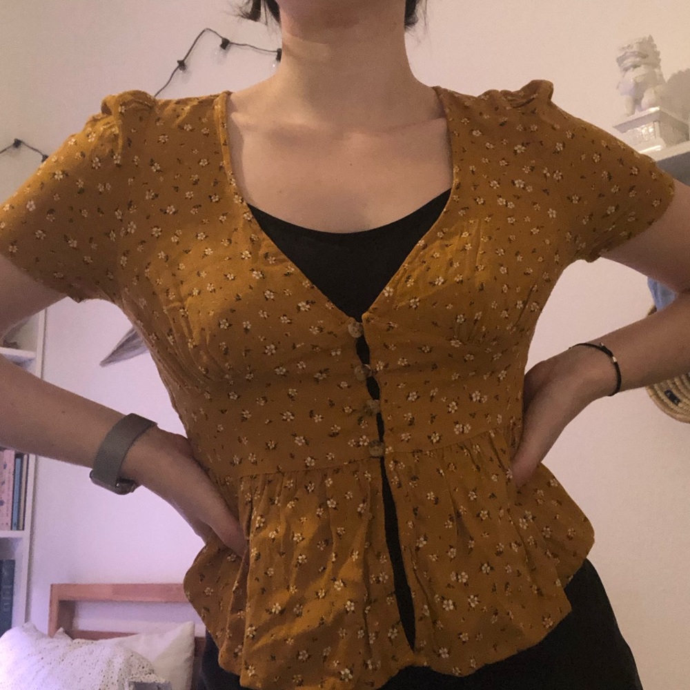 Floral crop top by wild fable